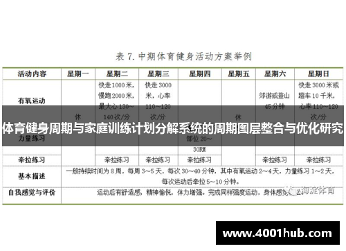体育健身周期与家庭训练计划分解系统的周期图层整合与优化研究