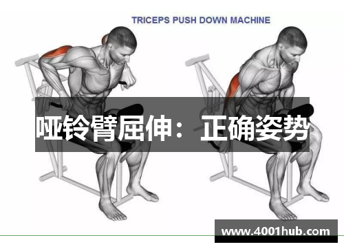 哑铃臂屈伸：正确姿势